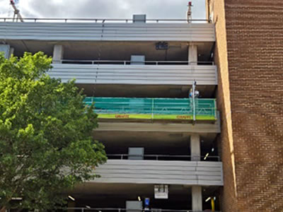 carpark access cradle allows for inspection repair