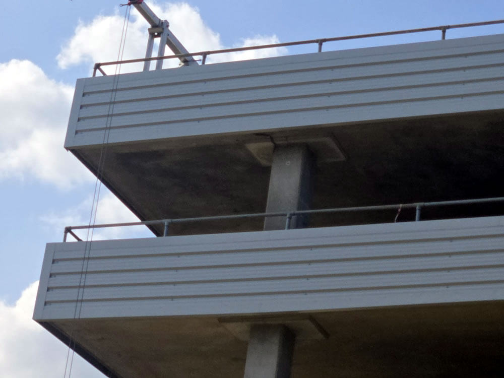 carpark cladding corner detail