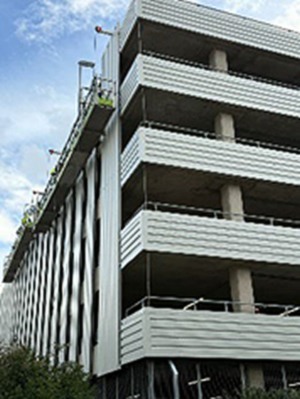 carpark cladding corner view