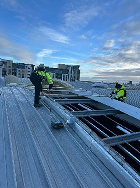David Lloyd Club Edinburgh rooflight repair